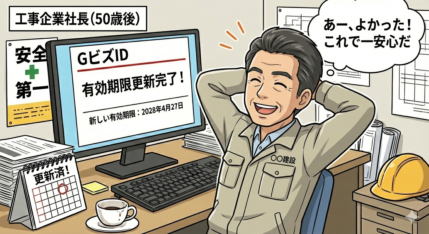 GビズID更新後のイメージ 行政書士吉村法務事務所