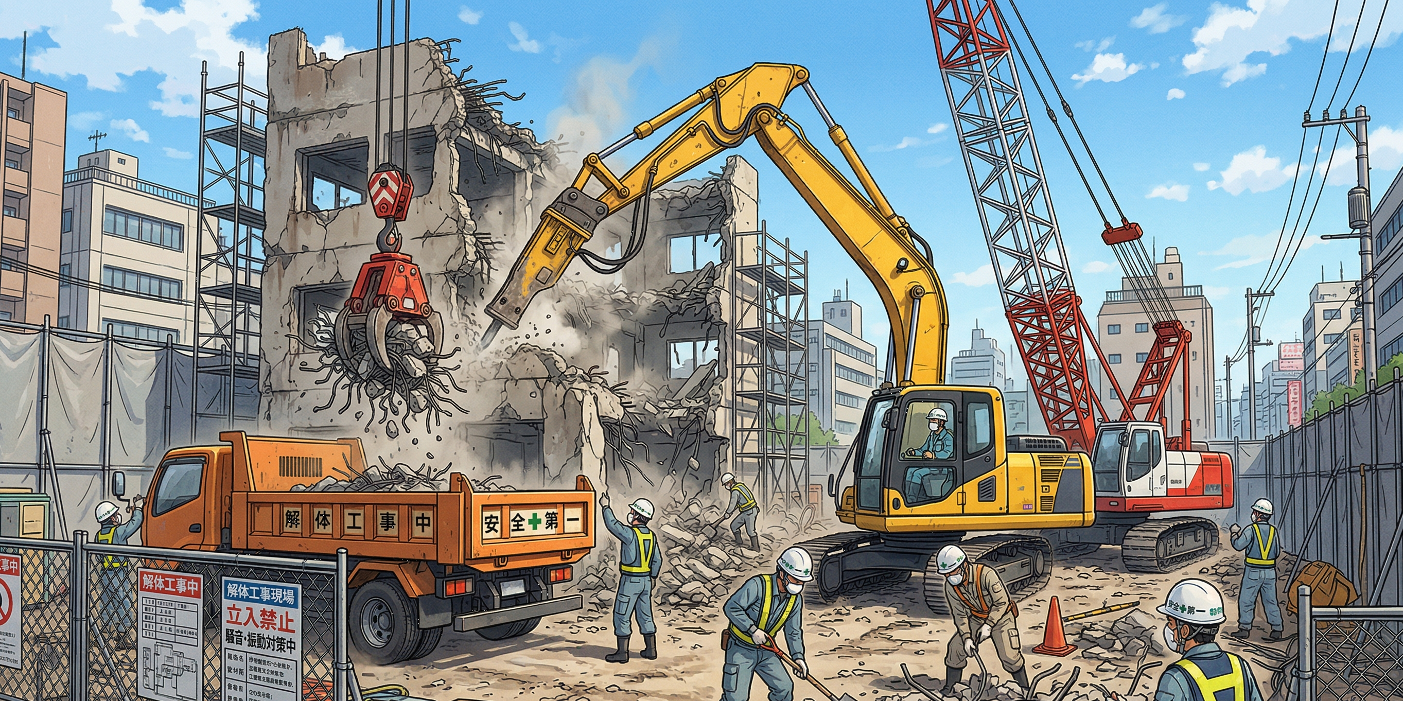 解体工事中のイメージ 行政書士吉村法務事務所