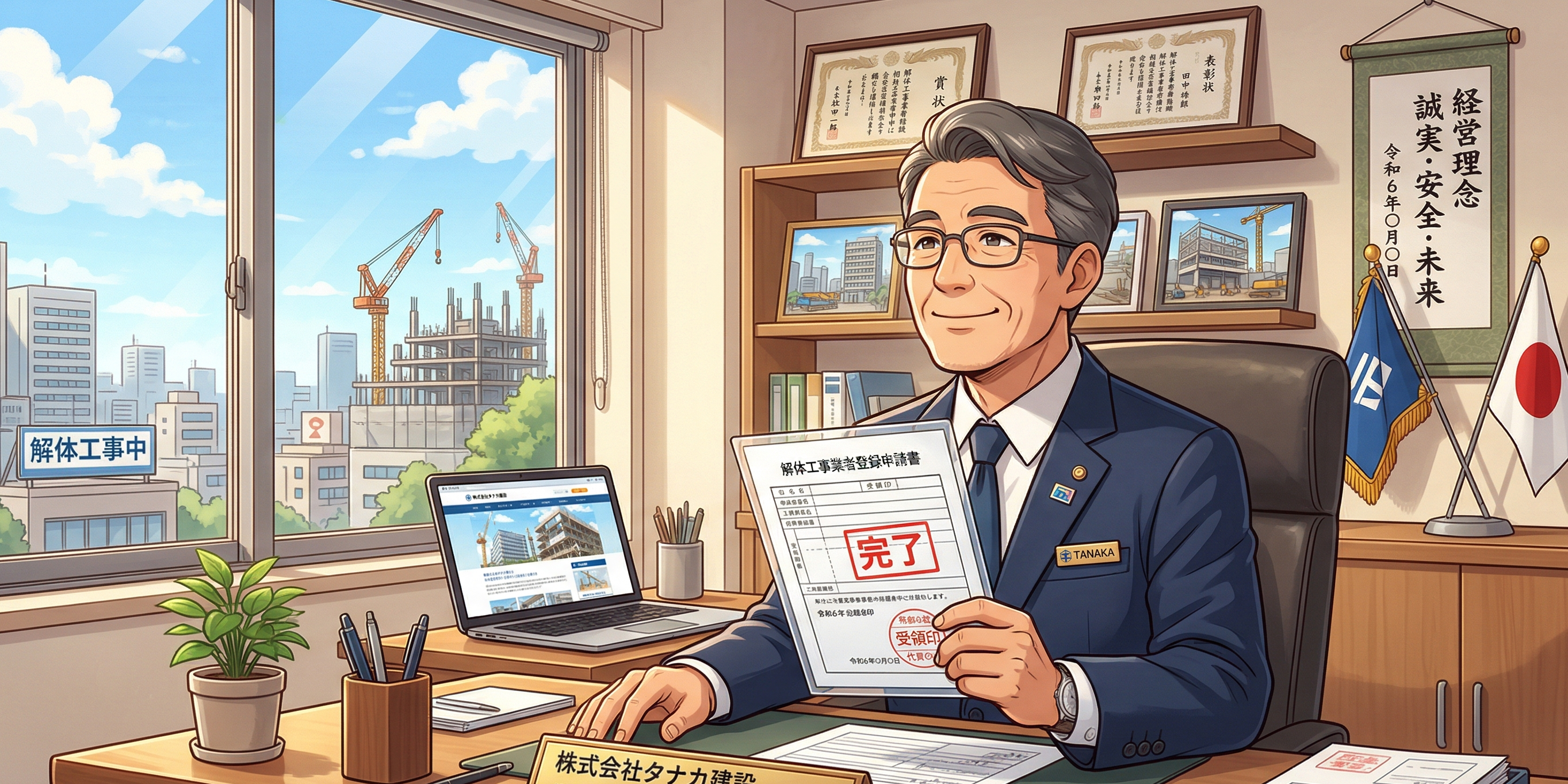 解体業者登録申請のイメージ 行政書士吉村法務事務所